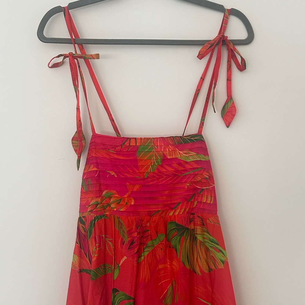 Farm Rio Orange Ombre Forest Maxi Dress - Picture 6 of 7